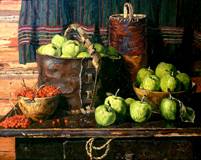 Живопись:Наши любимые картины. - стожаров яблоки.jpg