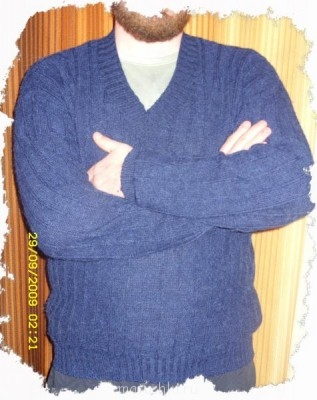 Машинное вязание - для мужа - тоже машинная вязка.JPG