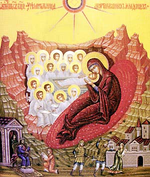 Неканоничные или сомнительные современные иконы - Утешительница абортированных младенцев.jpg