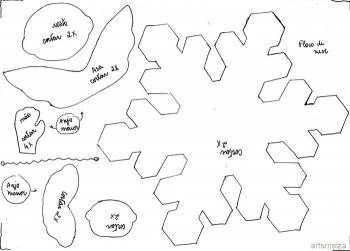 Фетр и все из него. Делимся идеями и их воплощением - снежинки 2.jpg