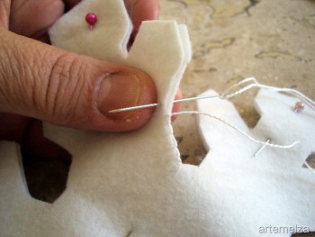 Фетр и все из него. Делимся идеями и их воплощением - снежинк 5.jpg