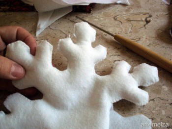 Фетр и все из него. Делимся идеями и их воплощением - снежинки 6.jpg