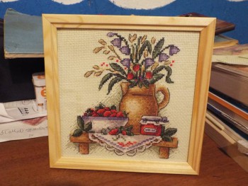 оформленная вышивка, та же