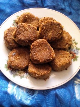 Котлеты с грибами.