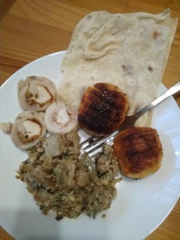 Мой вчерашний ужин)))