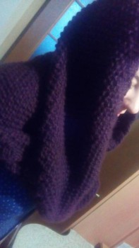 А это вариант с покрытой головой, не слишком практичный.