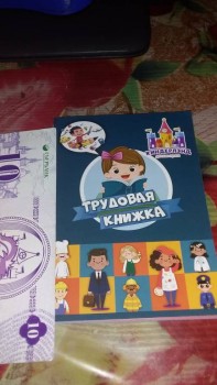 Трудовая книжка и даже зарплату им выдавали)