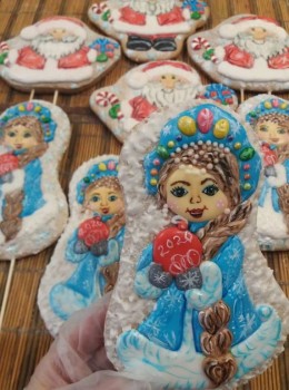 Пряники: роспись имбирных пряников и рецепты. - снегура.jpg