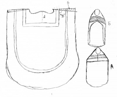 Шьём фелонь и всё, к ней прилагающееся :  - Схема выкройки 1.jpg