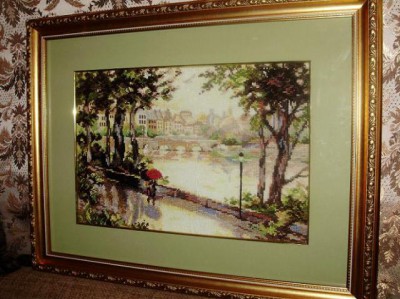 Вышивка крестиком 2  - Париж. Прохладное утро нового дня.JPG