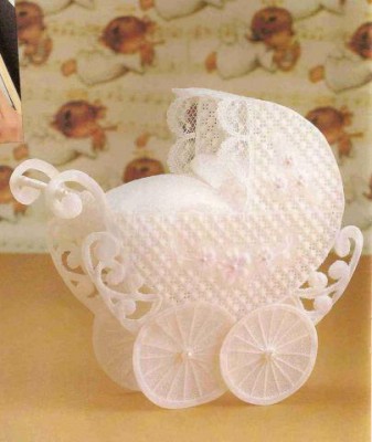 Объемные игрушки из бумаги - Коляска.jpg