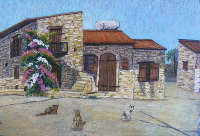 А рисунок можно показать? - деревенские кошки.jpg