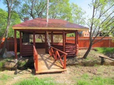 беседка с мангалом