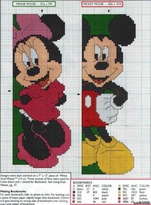 Вышиваем вместе - 2 - закладка микки и минни.jpg
