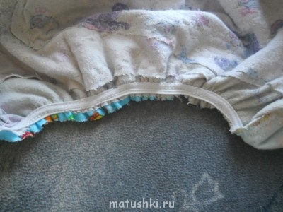 резинка не должна быть слишком тугой, в моем случае 12см