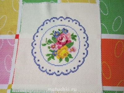 Эту салфеточку я вышила на прошлой неделе
