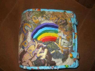 ткань батист, роспись акриловыми красками,