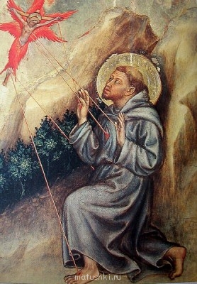 Росписи Сикстинской капеллы - Явление распятого серафима Франциску Ассиз.jpg