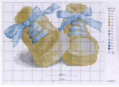 Полезные ссылки для вышивальщиц. Схемки - синий башмачок.jpg