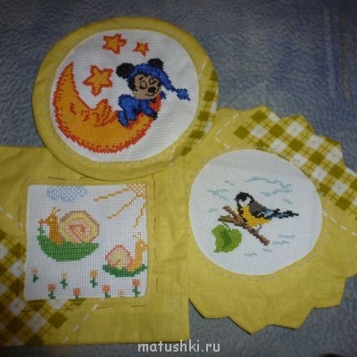 Будет всего семь вышивок, это три первых :-)