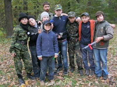Военно-тактическая игра на пикнике(2 года назад)