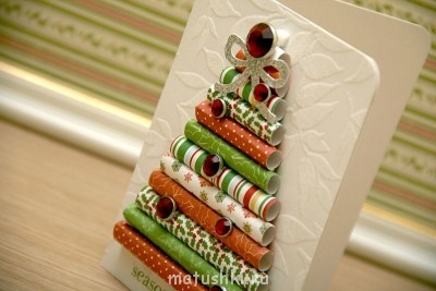 Подготовка к Рождеству Христову - rolled-paper-christmas-card-6.jpg