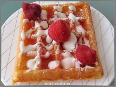 Непостная сладкая выпечка - вафли.jpg