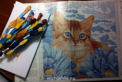 Рукодельный марафон - 4 - котик_вышивка.JPG