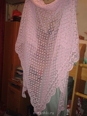 И шаль, получилась такая нежная, такая воздушная! Спасибо  Милада за схемку