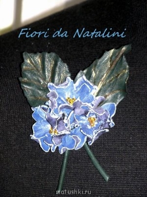 Шпильки, невидимки, бигуди, резинки... - букет фиалок.JPG