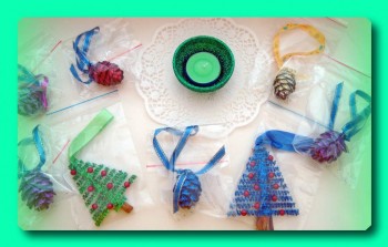 Елки на палочке корицы.