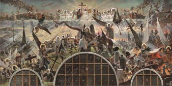 Дерзко и страшно писать самого себя на Судилище Христовом. Но уж лучше поставить себя заранее на место всемирного позора, когда душа моя с ужасом увидит все грехи свои, словно на торжественном параде. И обличит меня сам вид страдальцев за Истину. И потянет меня тогда назад, к привычным мирским страстям, потому что скучно и одиноко будет мне в строю служителей Христовых. Нет в них искрометной блудливой шаловливости, нет духа соперничества тщеславного, и что делать мне в их ряду смиренного предстояния Христу?<br />Или все же какая-то часть души моей стремится в высь и есть еще надежда? Я хочу задать эти вопросы самому себе, сейчас и немедленно. Пусть даже ответы на них меня не порадуют. Я жив еще и чаю воскресения души моей, которая, набравшись мужества, должна, обязана выбрать правую часть. Мы все должны выбрать правую часть, потому что Христос умер за нас, и воскрес, и ждет нас, и любит.<br />Страшный суд