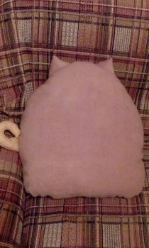 Вид сзади.. она очень мягкая. Дочь попросила себе в подарок, сделала ей и заодно еще одну для кого нибудь.